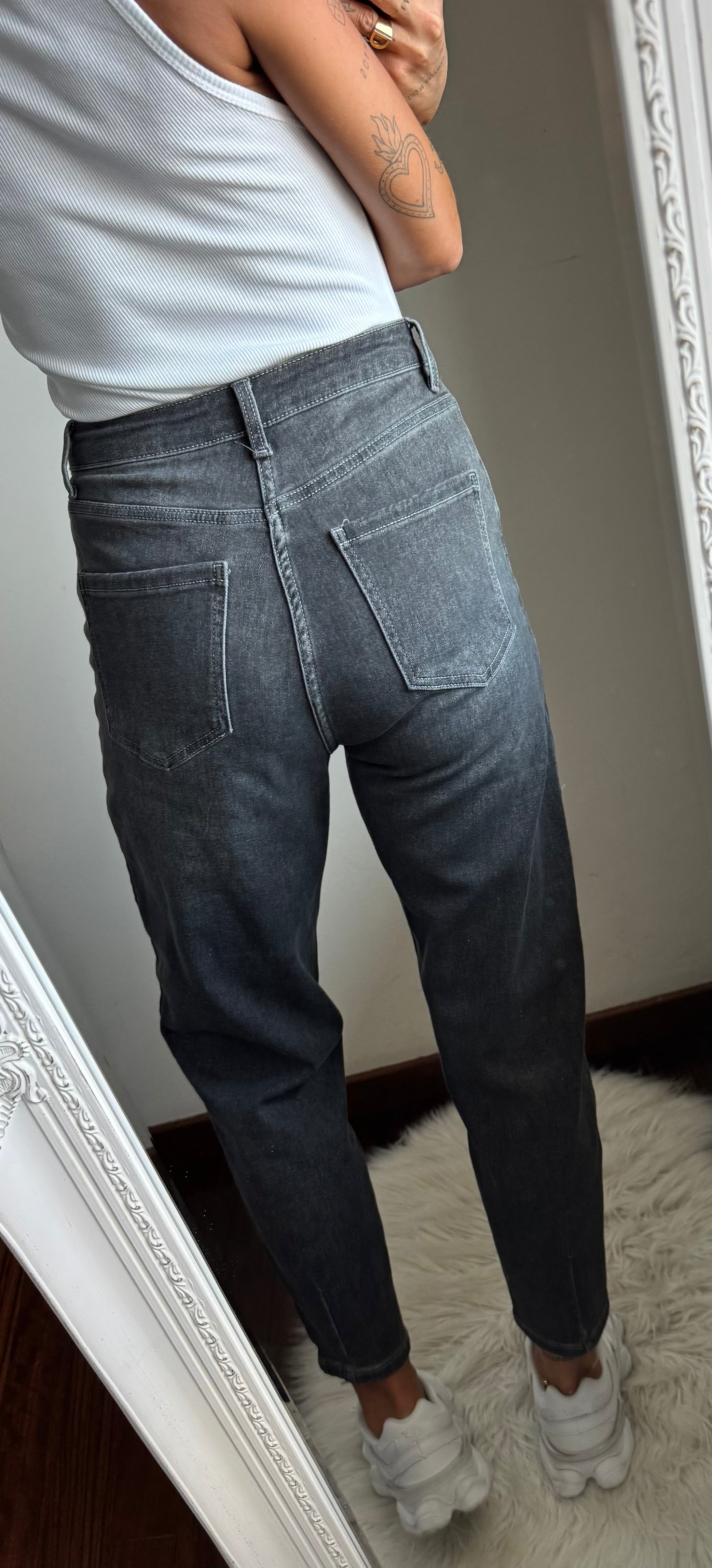 Jeans Michela nero slavato