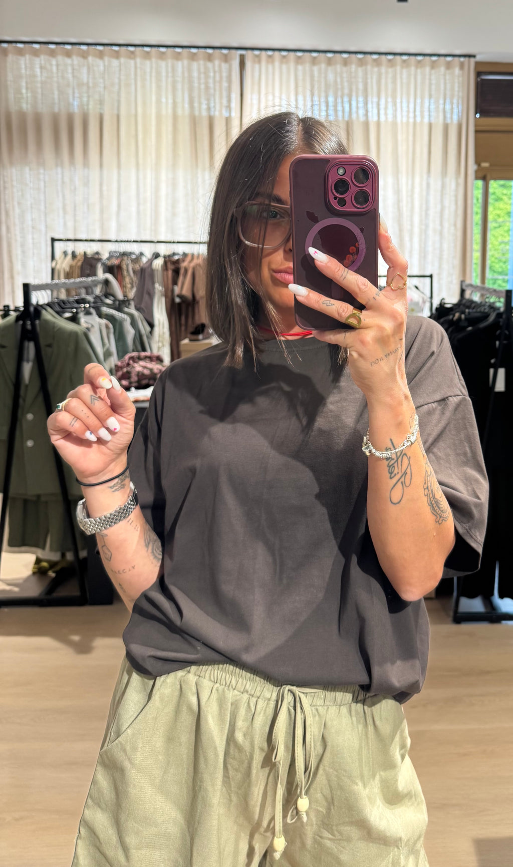 T-shirt cuore pizzo