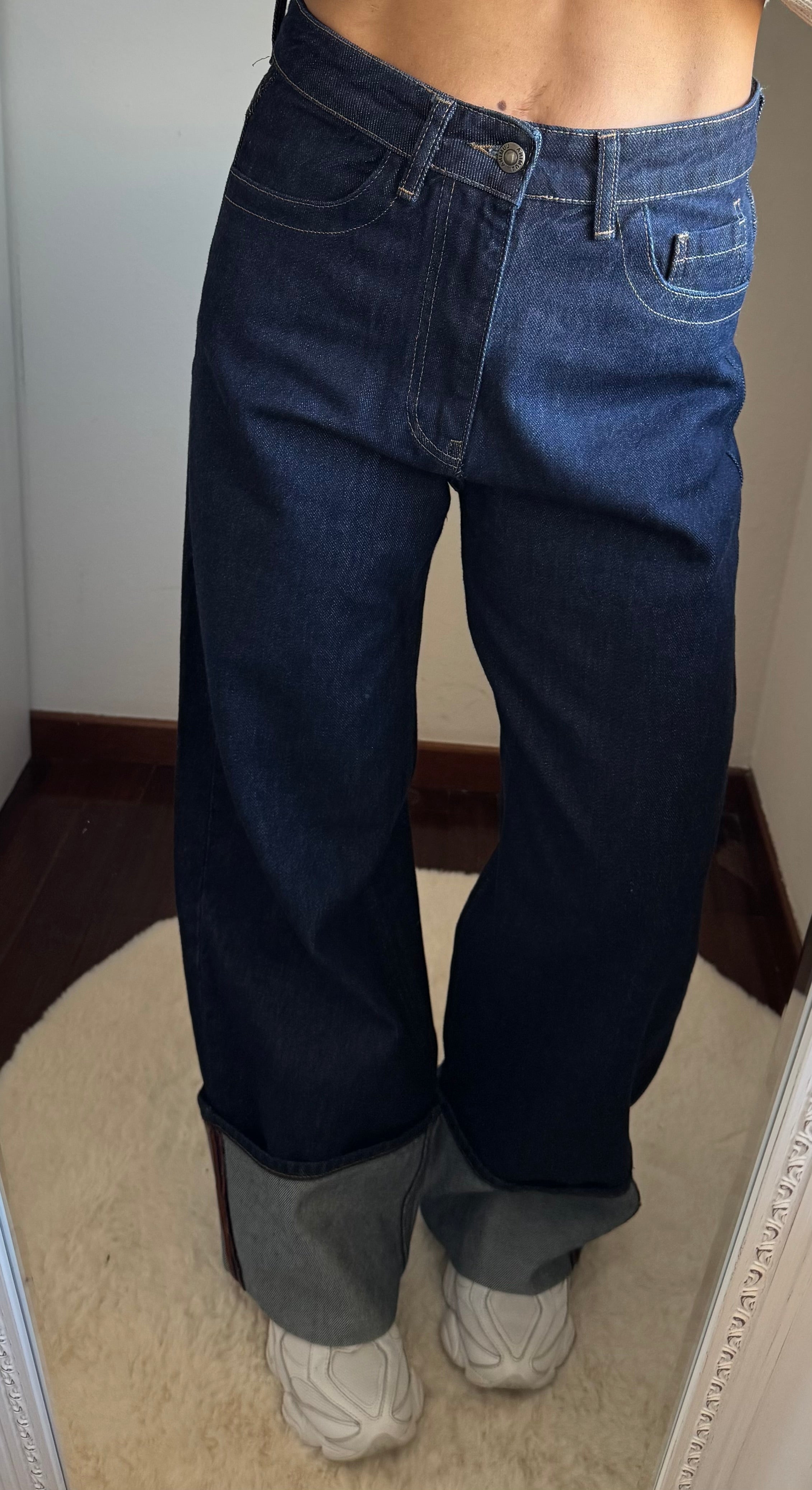 Jeans con risvolto Lumina