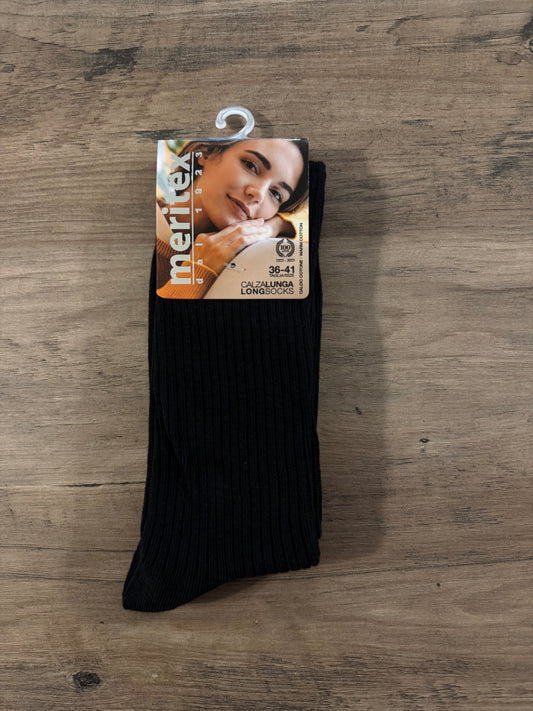 Calzino costina lungo