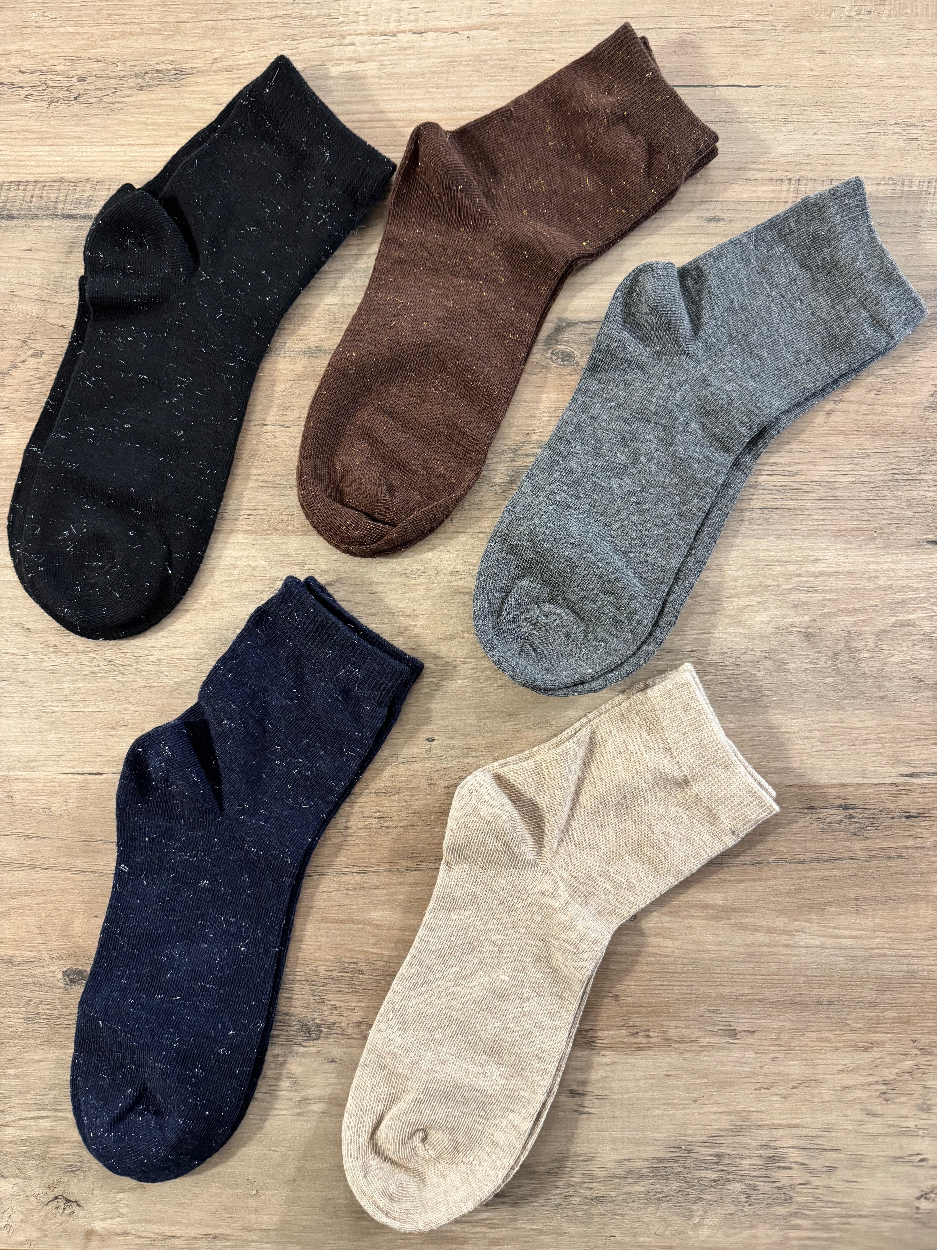 Calzino cotone lurex