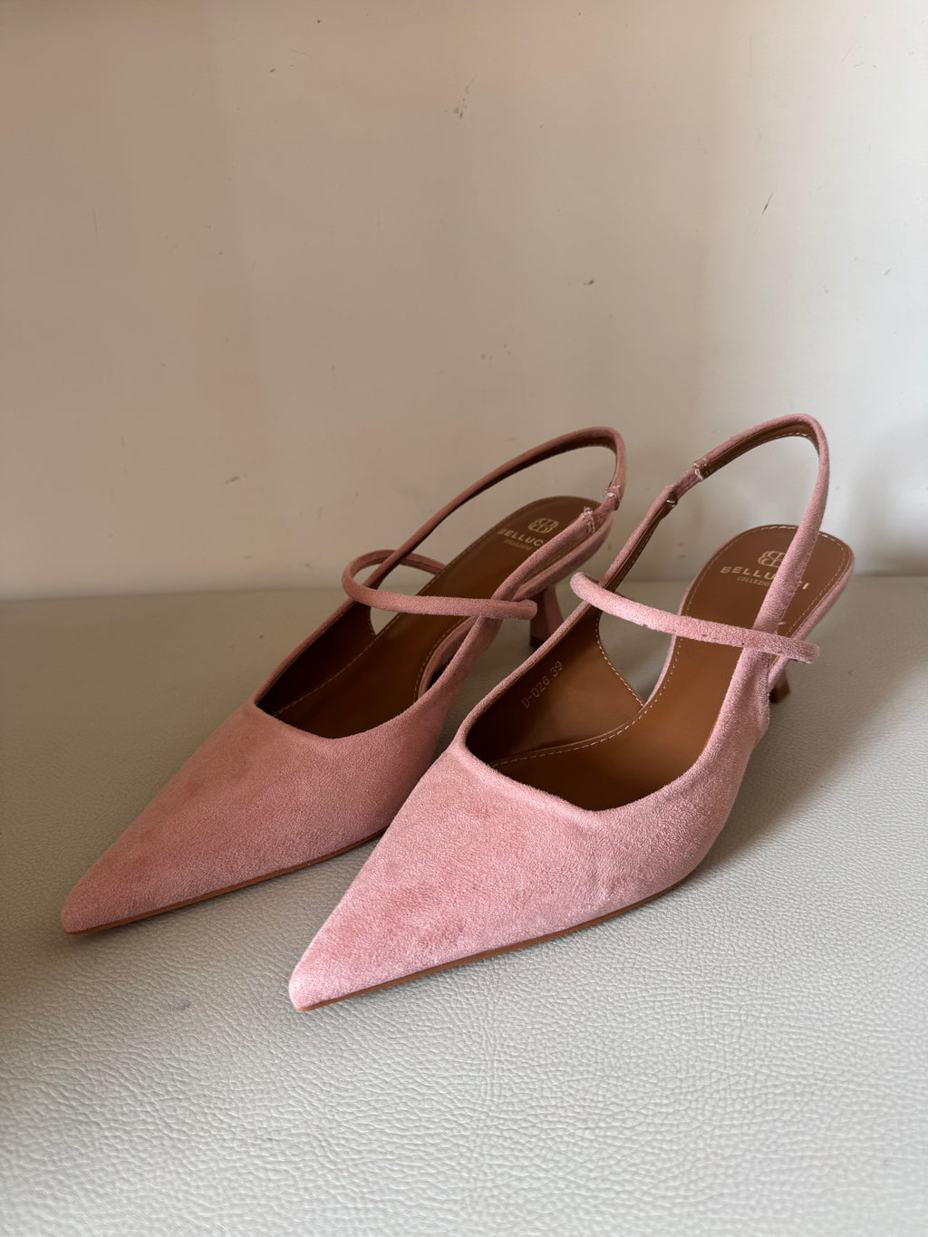 Slingback scamosciata