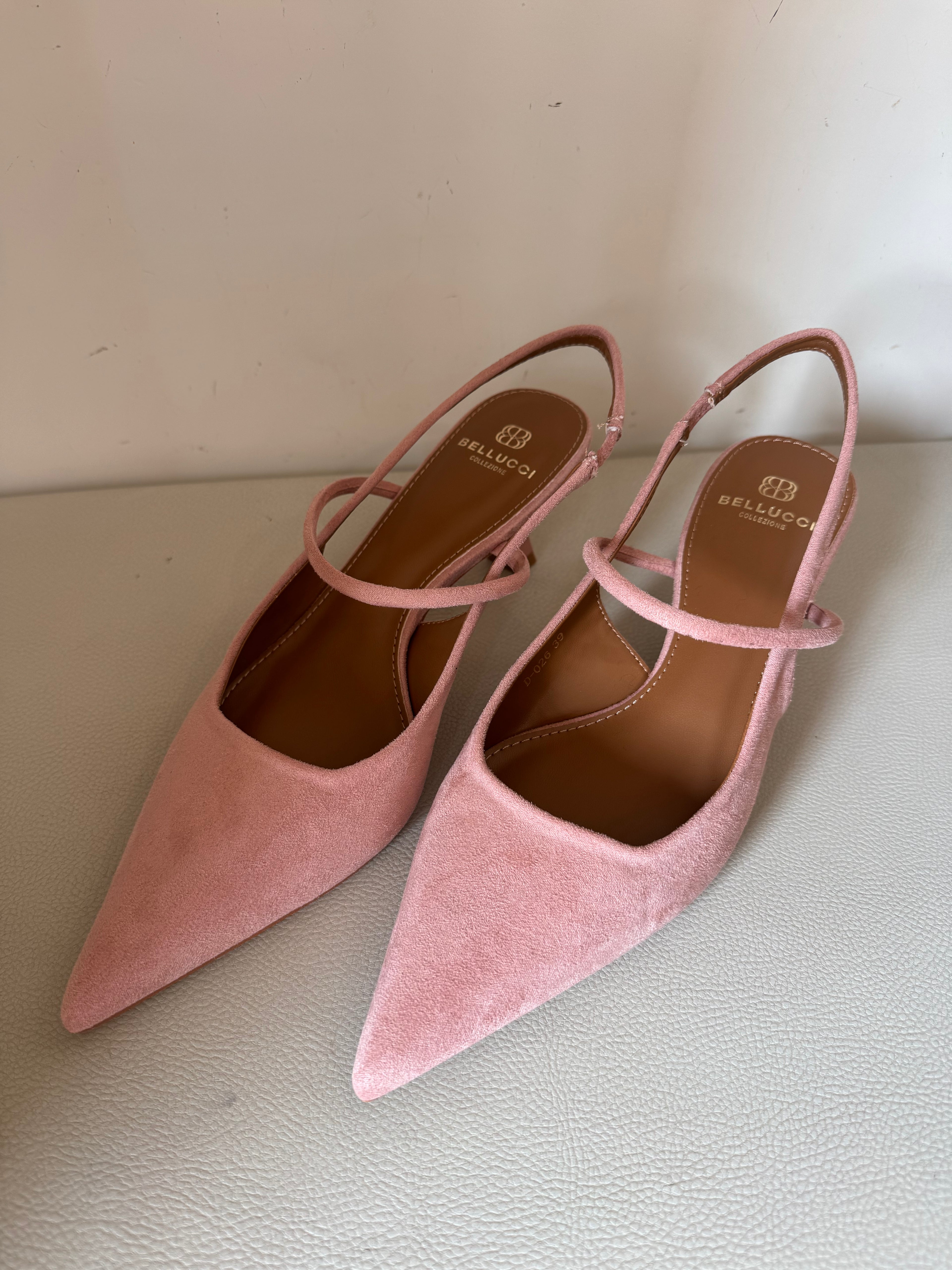 Slingback scamosciata